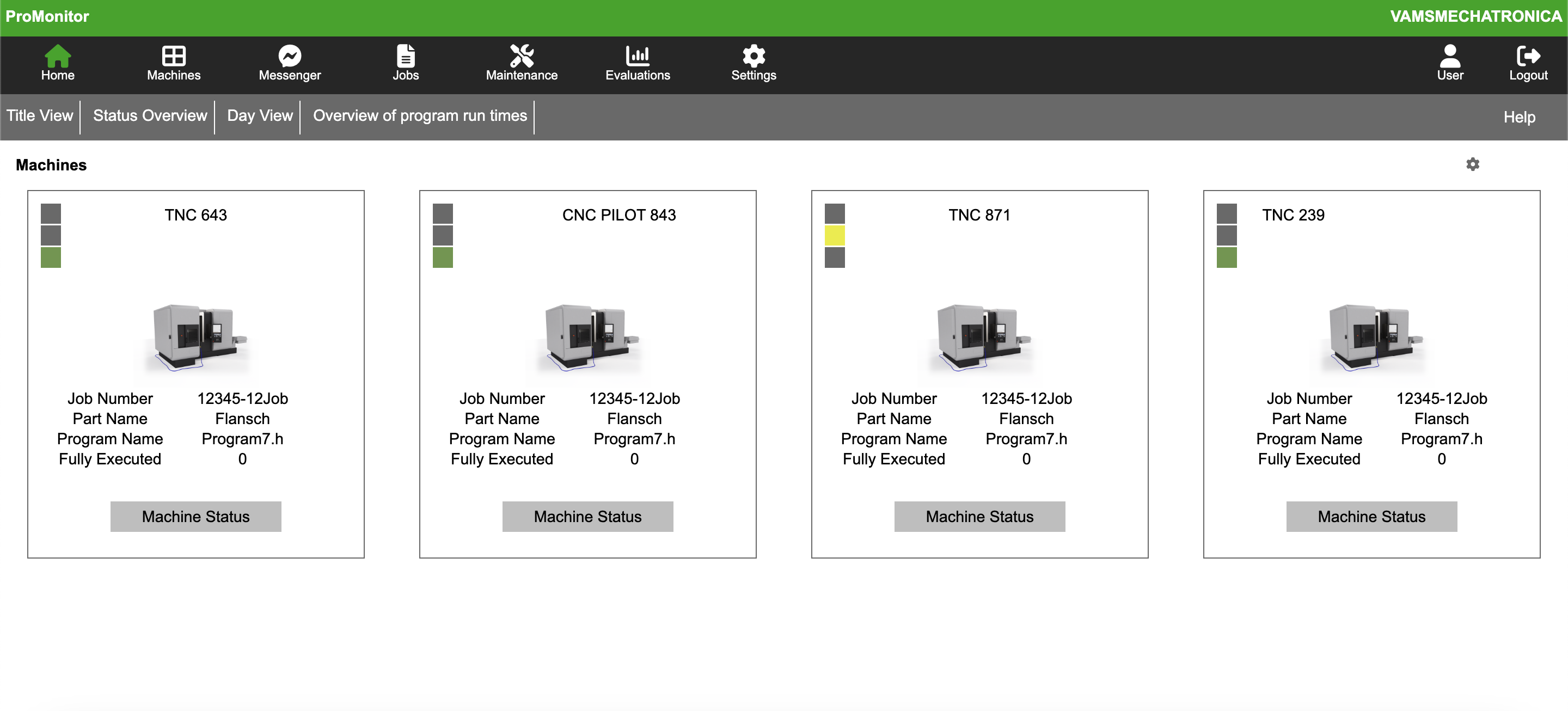 Live Dashboard Screenshot